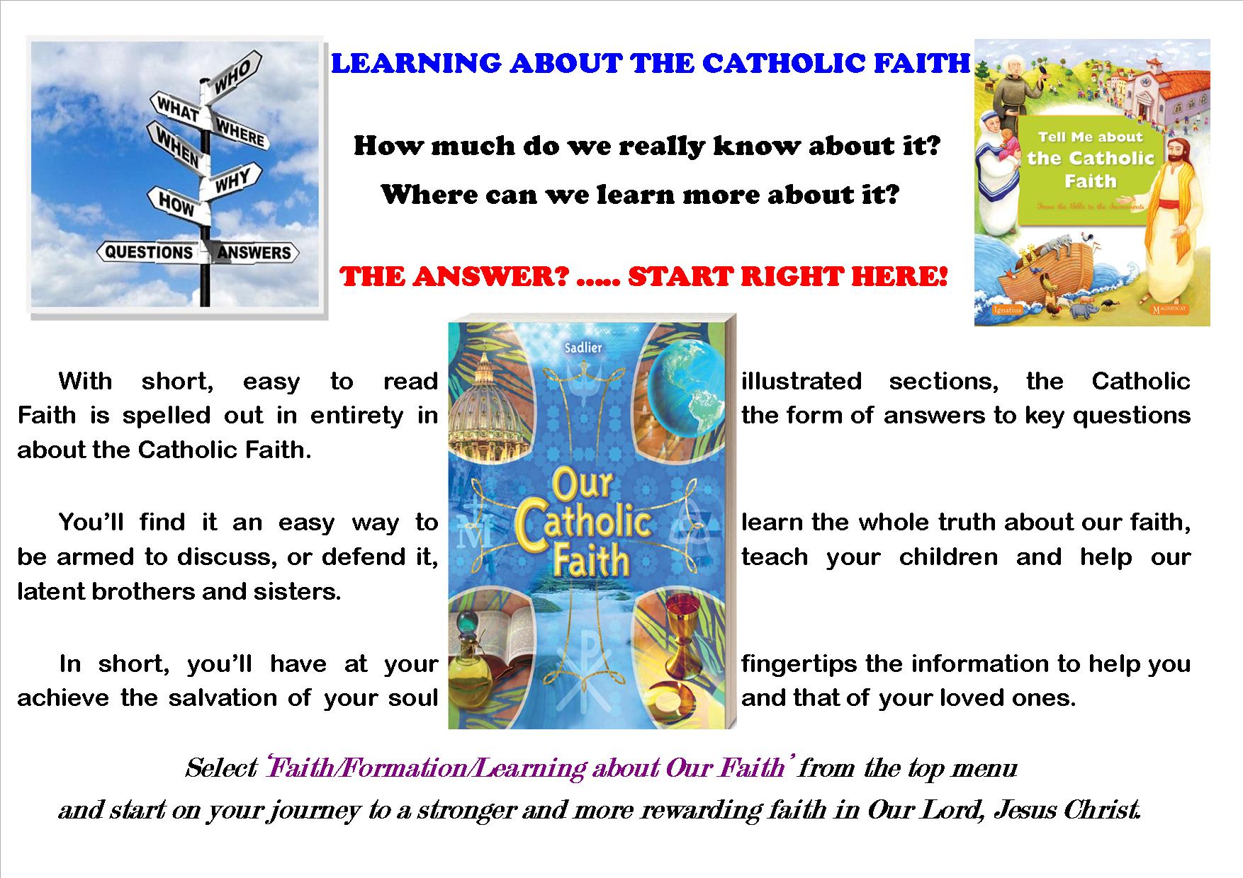 Learning about the Catholic Faith